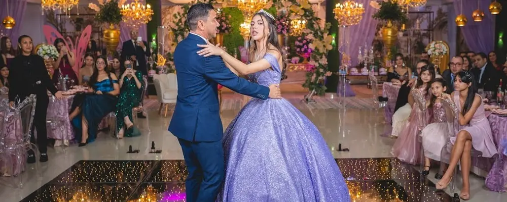 Vestido de 15 años color lila